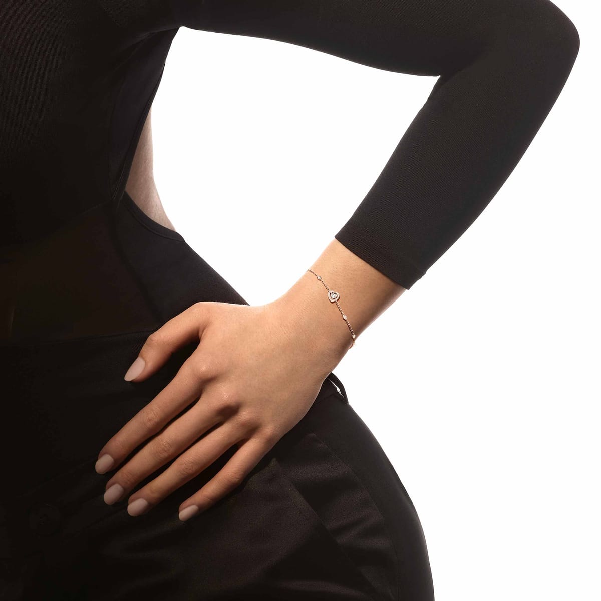 Bracelet Femme Or Rose Diamant Joy 0,15ct 12069-PG