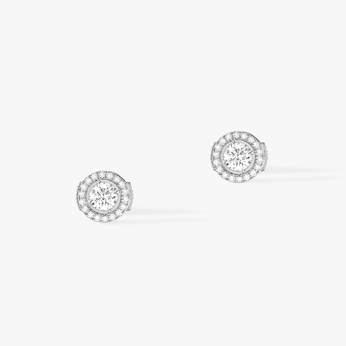 Boucles d'oreilles Femme Or Blanc Diamant Joy 0,25ct 04445-WG