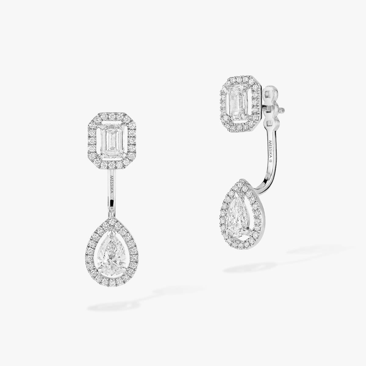 Earrings For Her White Gold Diamond My Twin Toi & Moi 0,30ct x2 06505-WG