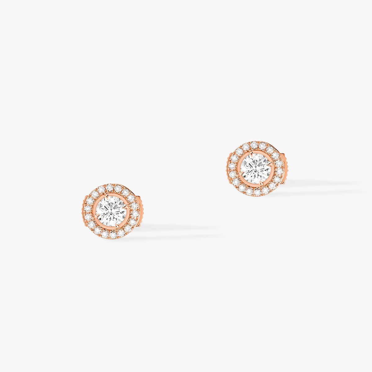 Boucles d'oreilles Femme Or Rose Diamant Joy 0,25ct 04445-PG
