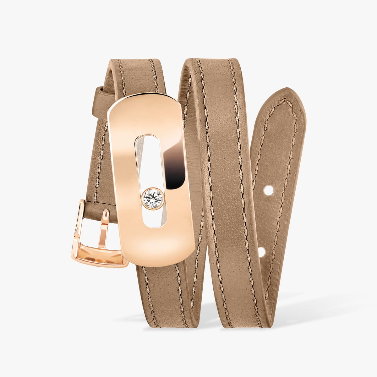 Bracelet For Her Pink Gold Diamond Bracelet My Move XXL 30006-PG