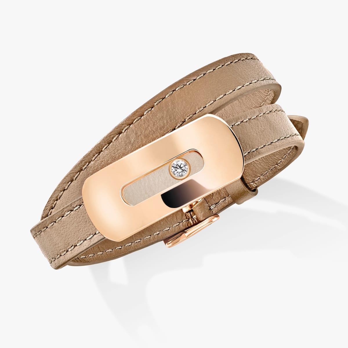 Bracelet For Her Pink Gold Diamond Bracelet My Move XXL 30006-PG