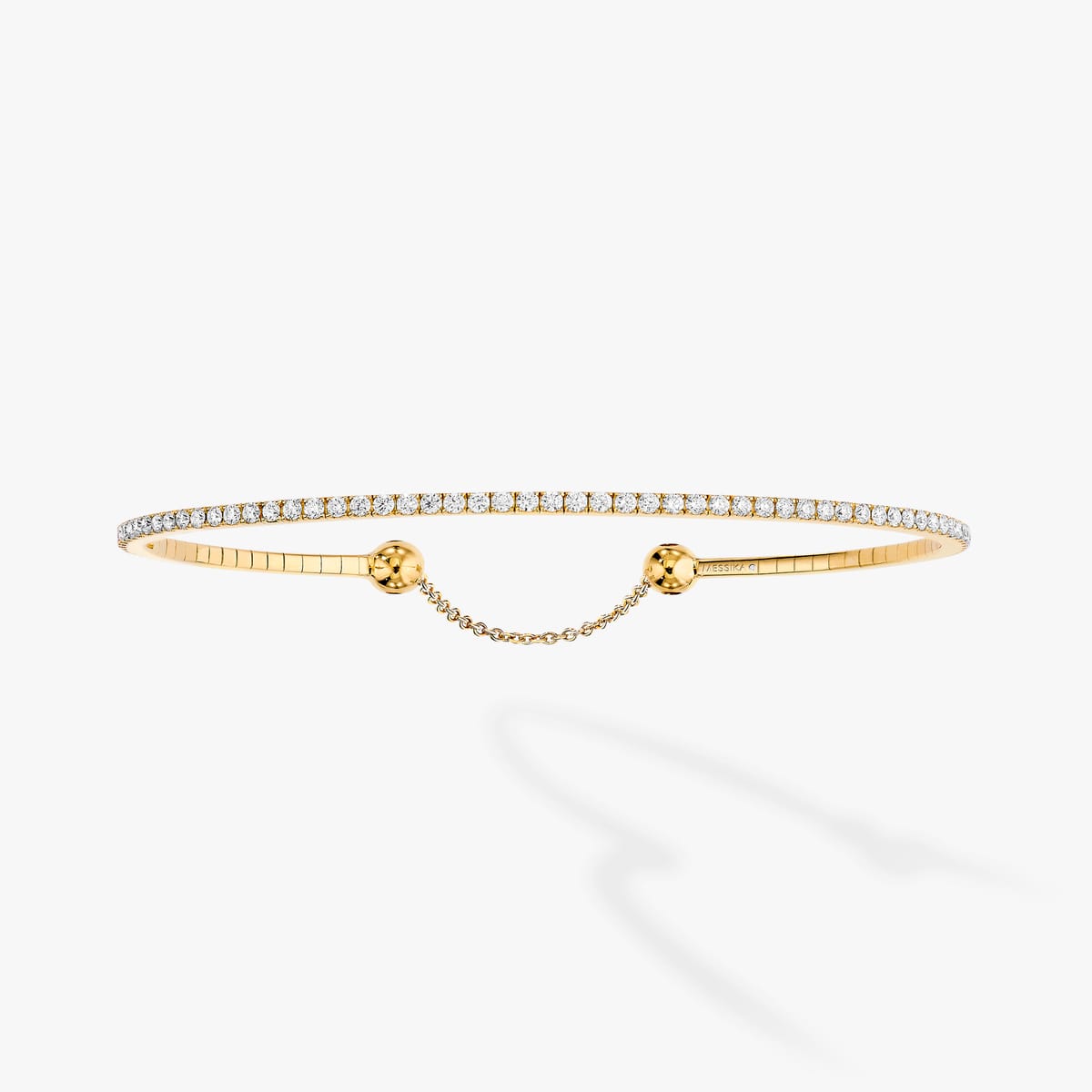 Bracelet For Her Yellow Gold Diamond Skinny 0,80ct 06097-YG