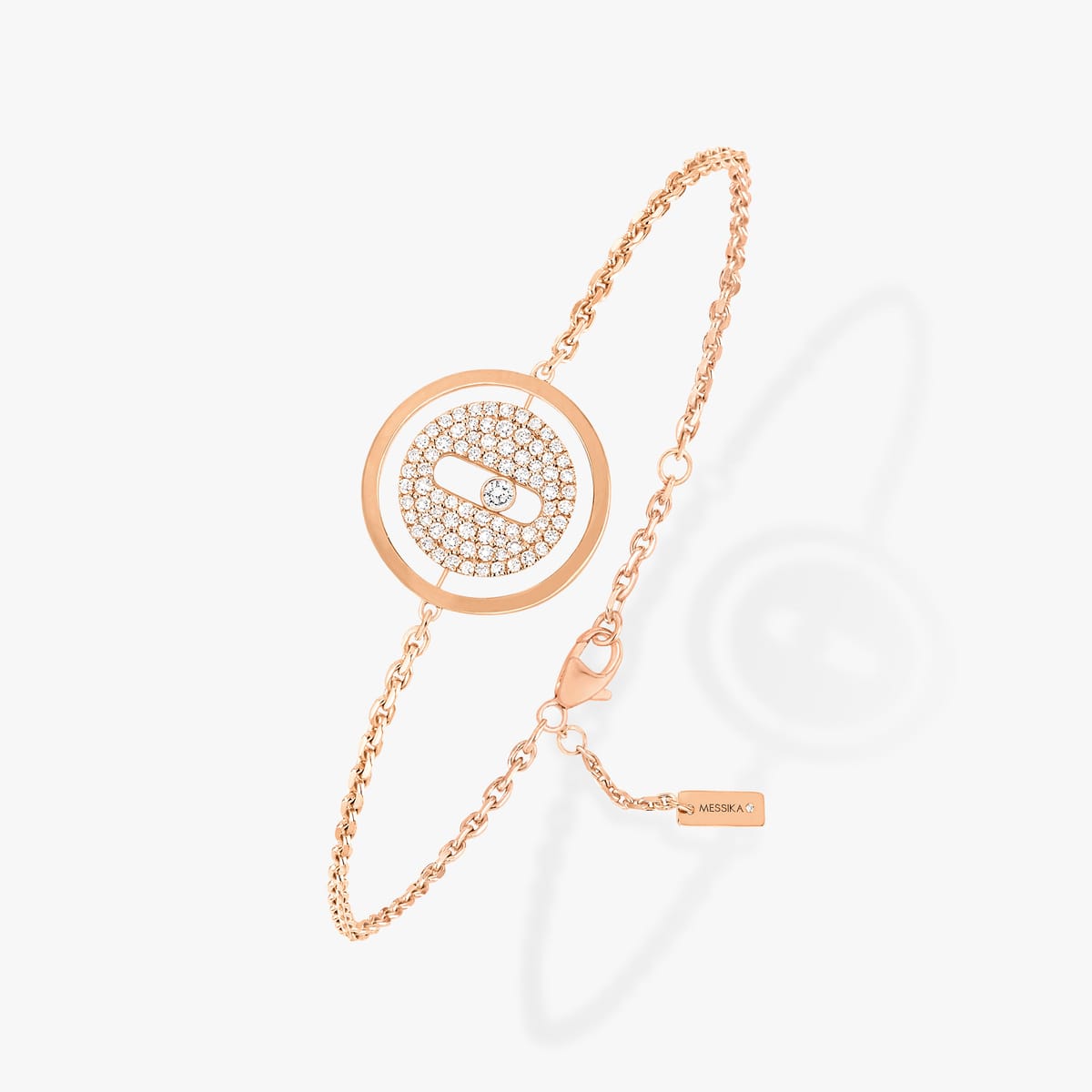 Bracelet Femme Or Rose Diamant Bracelet pavé Lucky Move PM 07541-PG