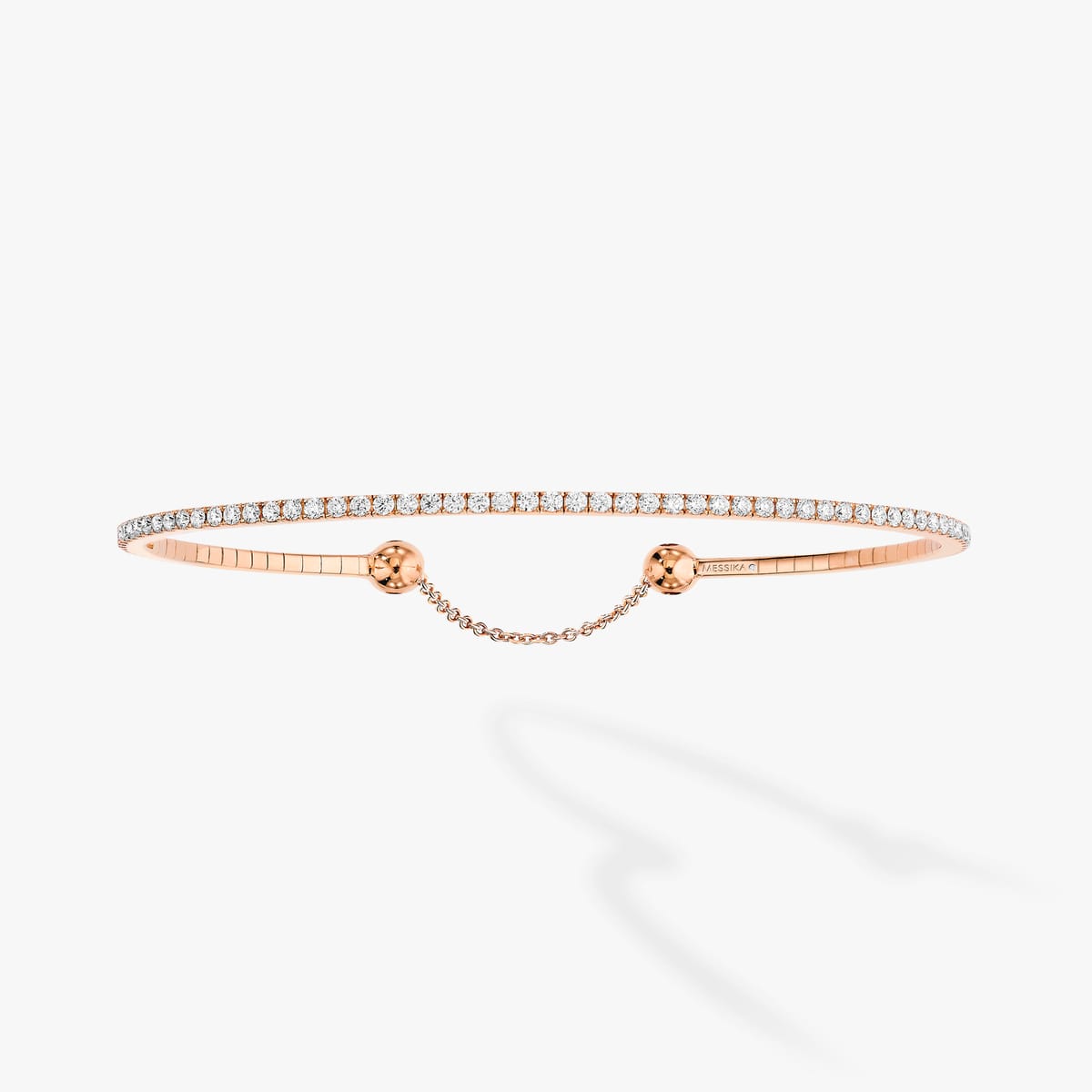Bracelet For Her Pink Gold Diamond Skinny 0,80ct  06097-PG