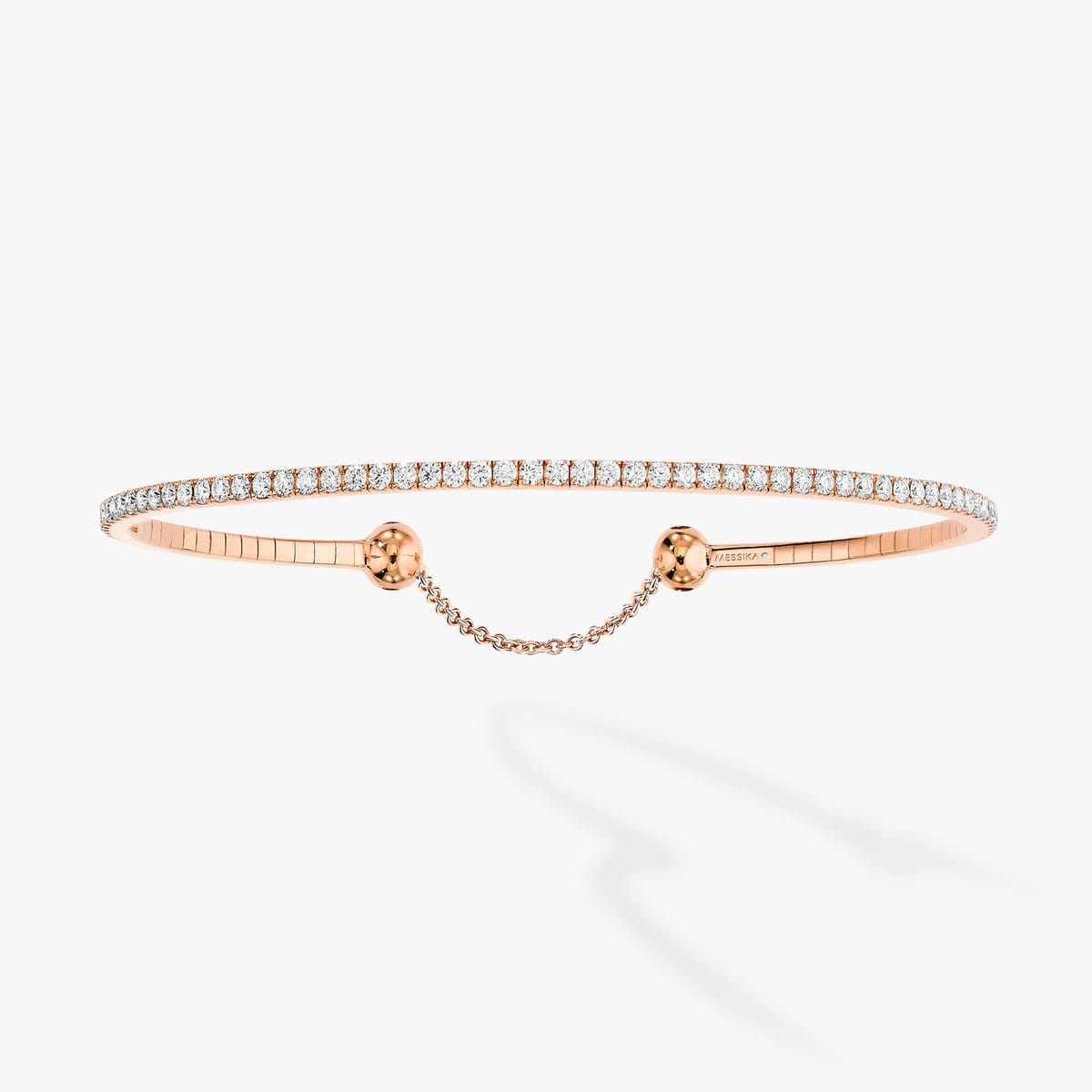 Bracelet For Her Pink Gold Diamond Skinny 1,6ct 04849-PG