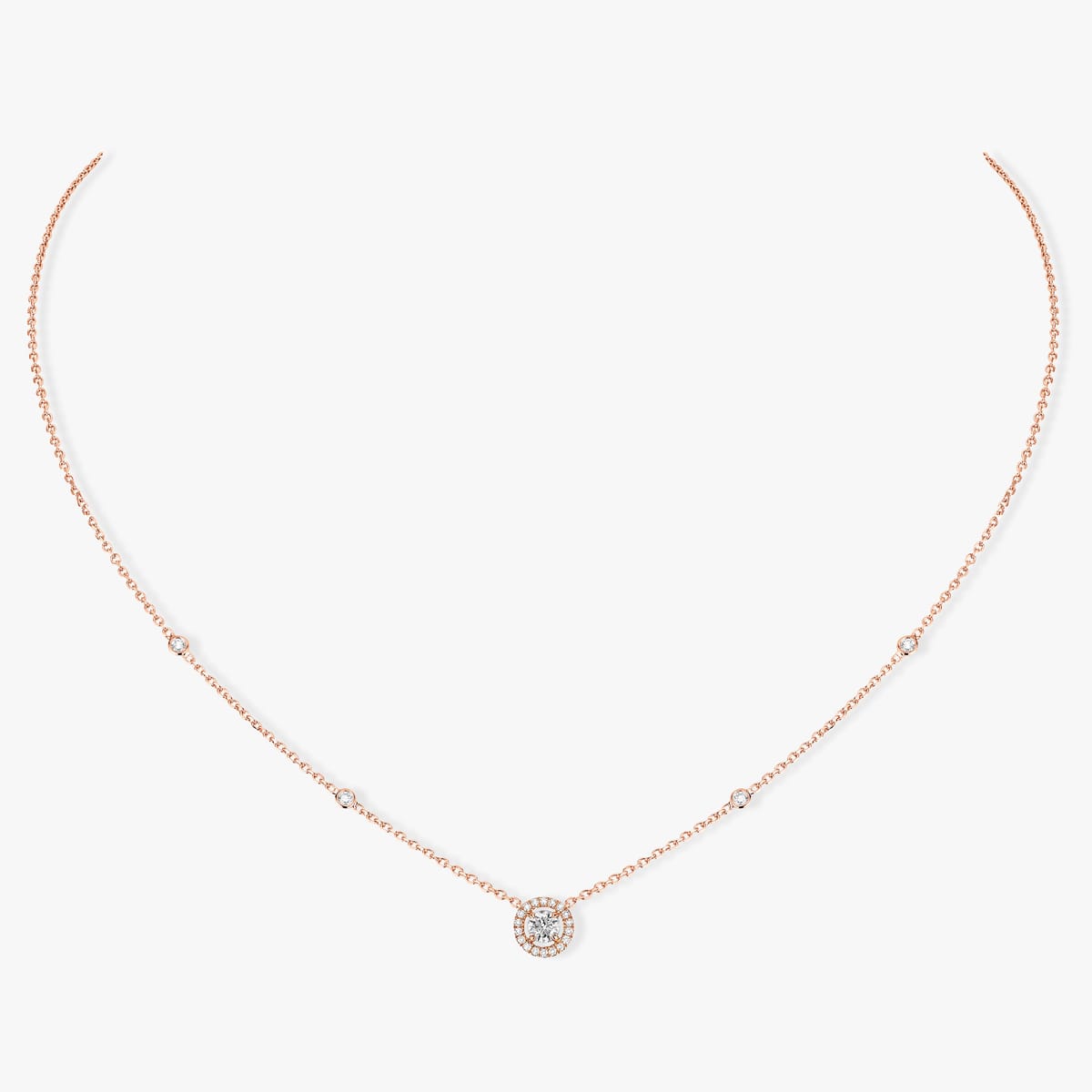 Collier Femme Or Rose Diamant Joy 0,20ct 04281-PG