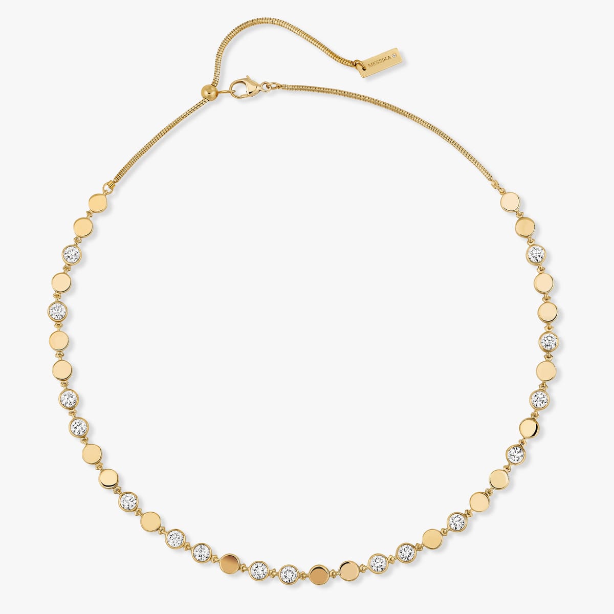 Necklace For Her Yellow Gold Diamond D-Vibes MM 12483-YG