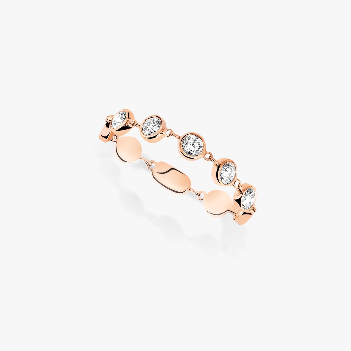 Ring For Her Pink Gold Diamond Bague D-Vibes PM 12990-PG
