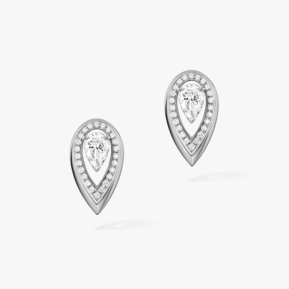Earrings For Her White Gold Diamond Fiery 0,25ct 13240-WG