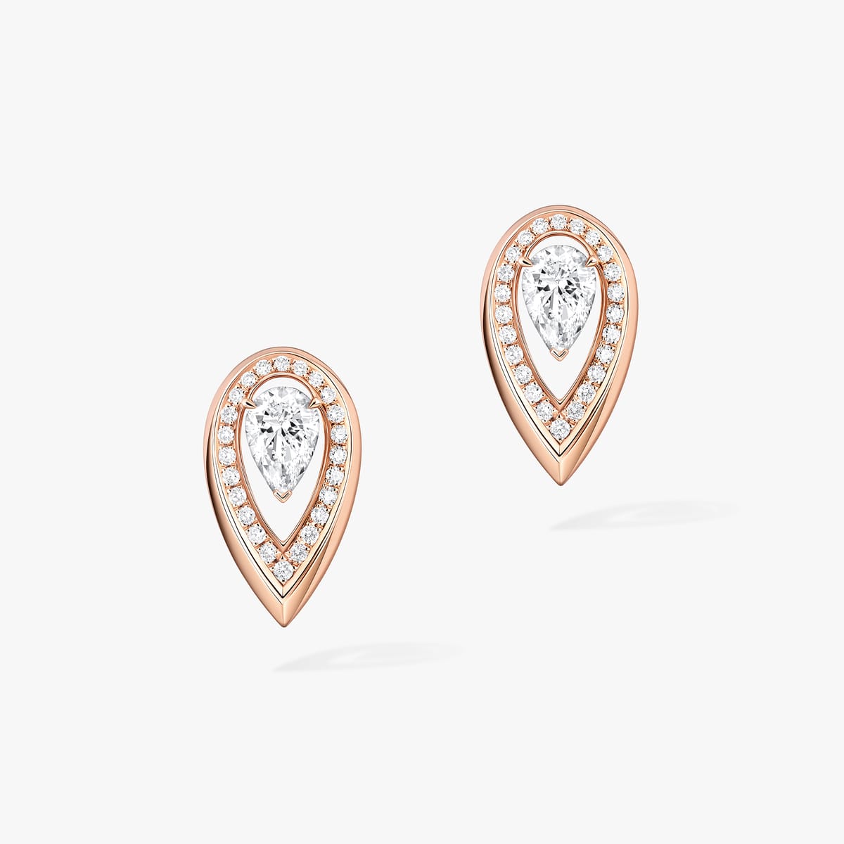 Boucles d'oreilles Femme Or Rose Diamant Fiery 0,25ct 13240-PG