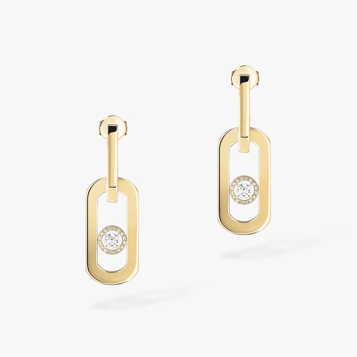 Earrings For Her Yellow Gold Diamond Pendantes So Move XL 13132-YG