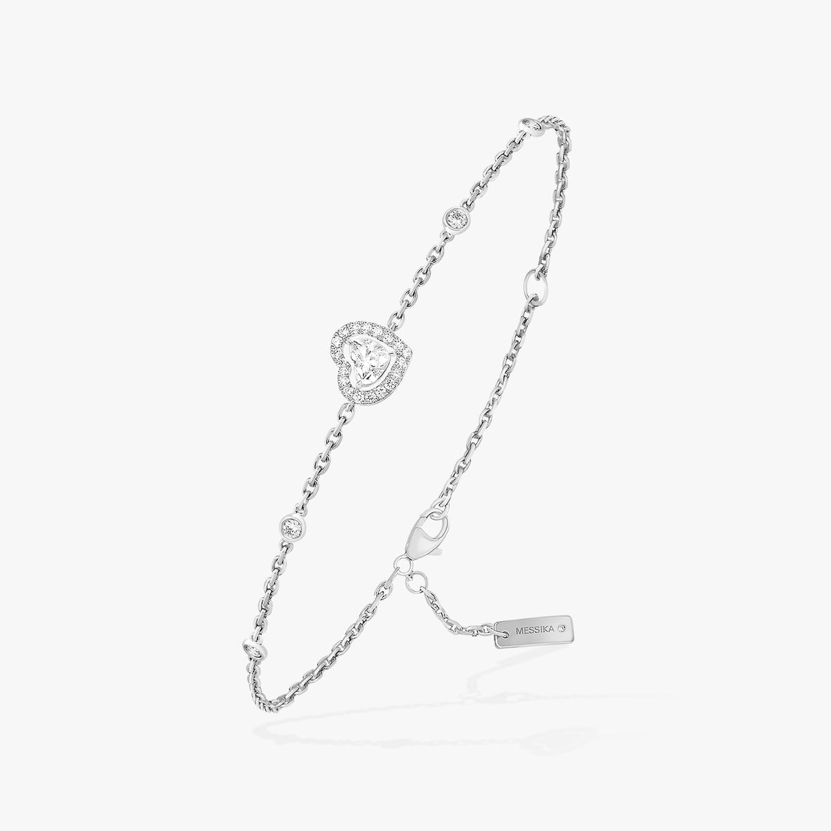 Bracelet Femme Or Blanc Diamant Joy 0,15ct 12069-WG