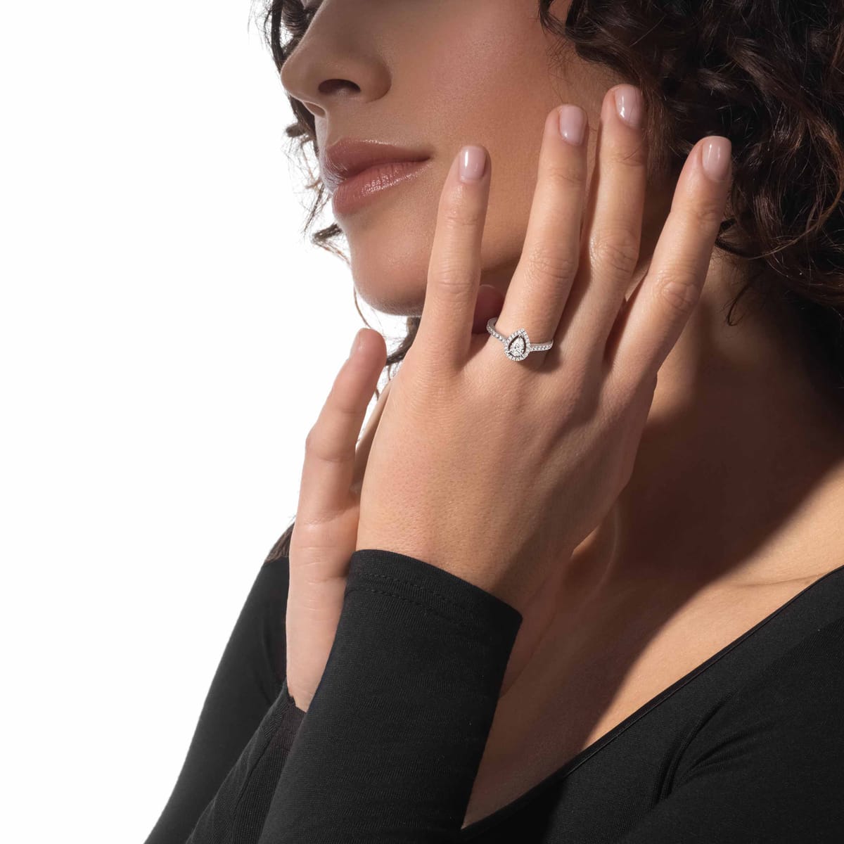 Bague Femme Or Blanc Diamant Bague Joy 0,40ct 14507-WG