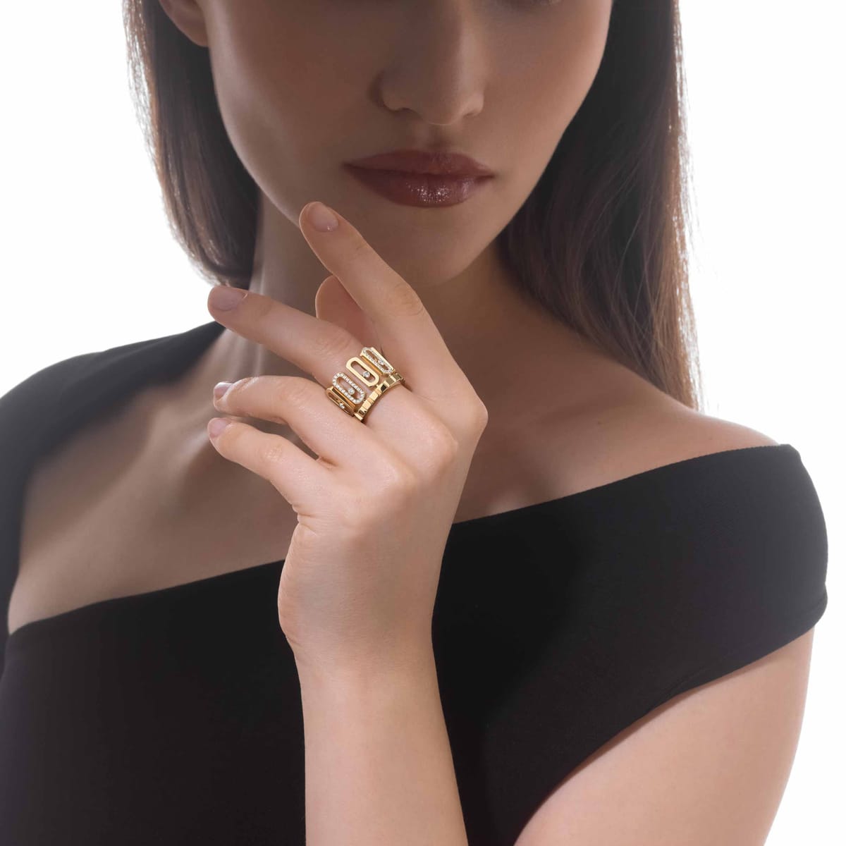 Bague Femme Or Jaune Diamant Move Iconica 12741-YG