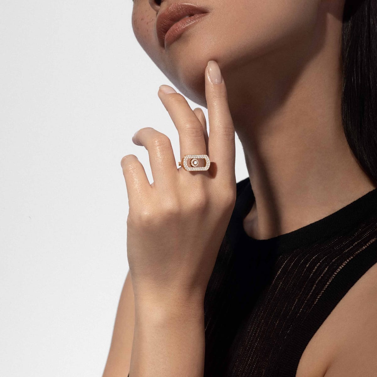 Bague Femme Or Jaune Diamant Bague pavée So Move 12937-YG