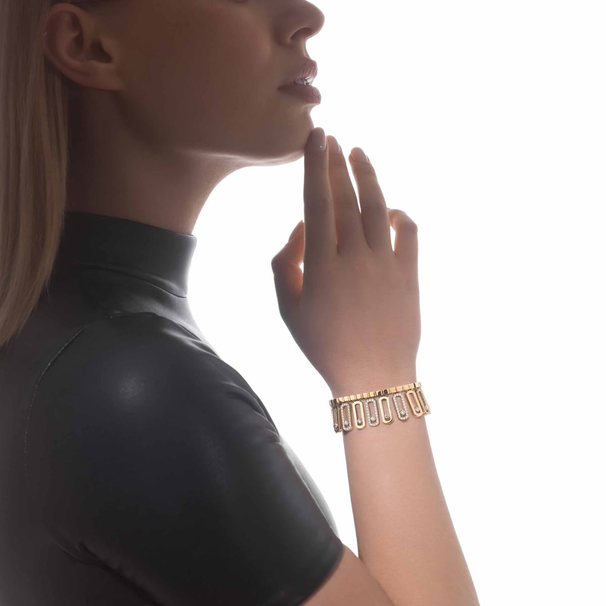 Bracelet Femme Or Jaune Diamant Move Iconica Pavé 12977-YG