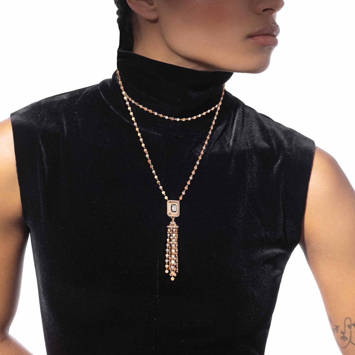 Collier Femme Or Jaune Diamant Pompon D-Vibes 1ct 14257-YG