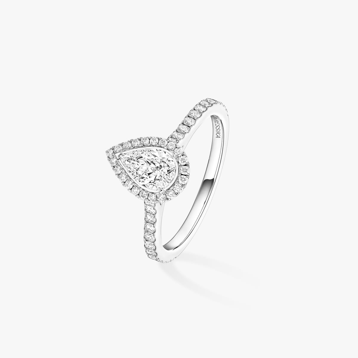 Bague Femme Or Blanc Diamant Bague Joy 0,40ct 14507-WG