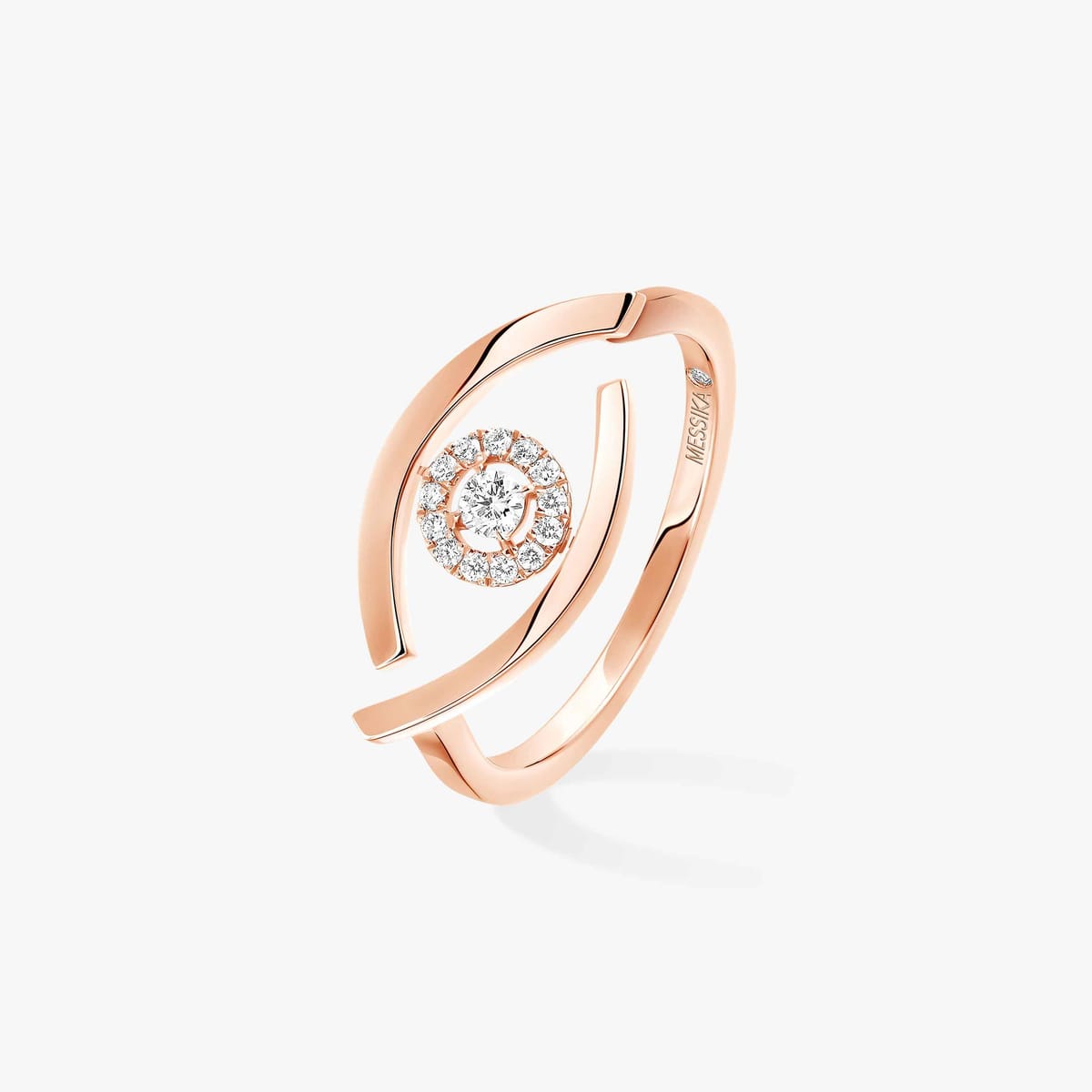 Ring For Her Pink Gold Diamond Lucky Eye 10036-PG
