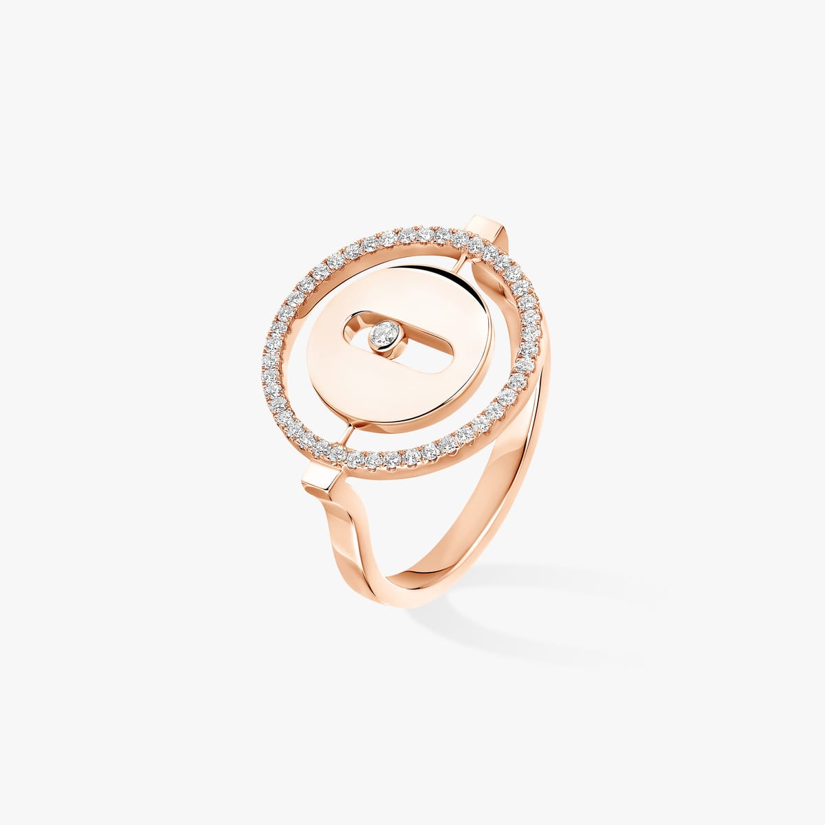 Bague Femme Or Rose Diamant Bague Lucky Move PM 07470-PG