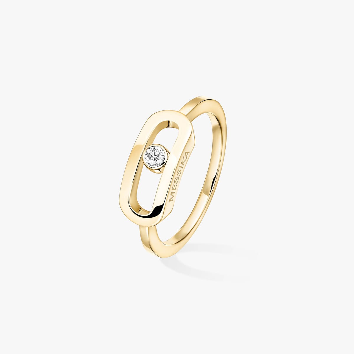Bague Femme Or Jaune Diamant Bague Move Uno GM 12390-YG