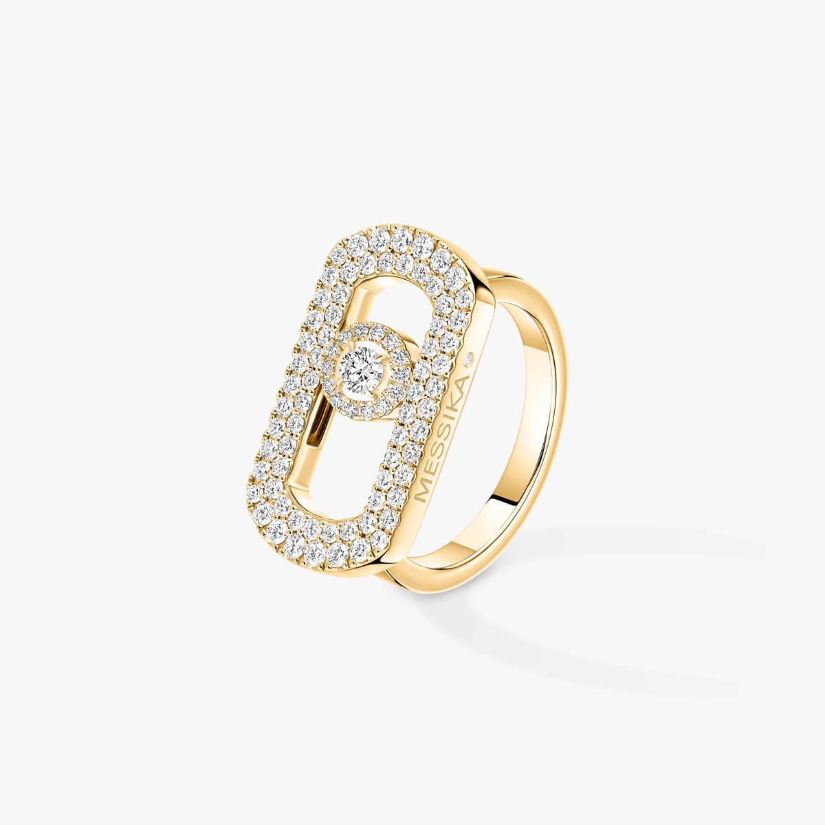 Bague Femme Or Jaune Diamant Bague pavée So Move 12937-YG