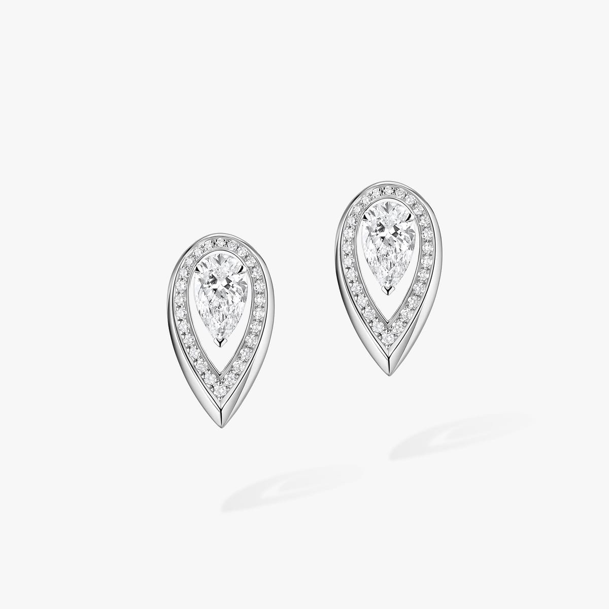 Earrings For Her White Gold Diamond Fiery 0,40ct 14377-WG