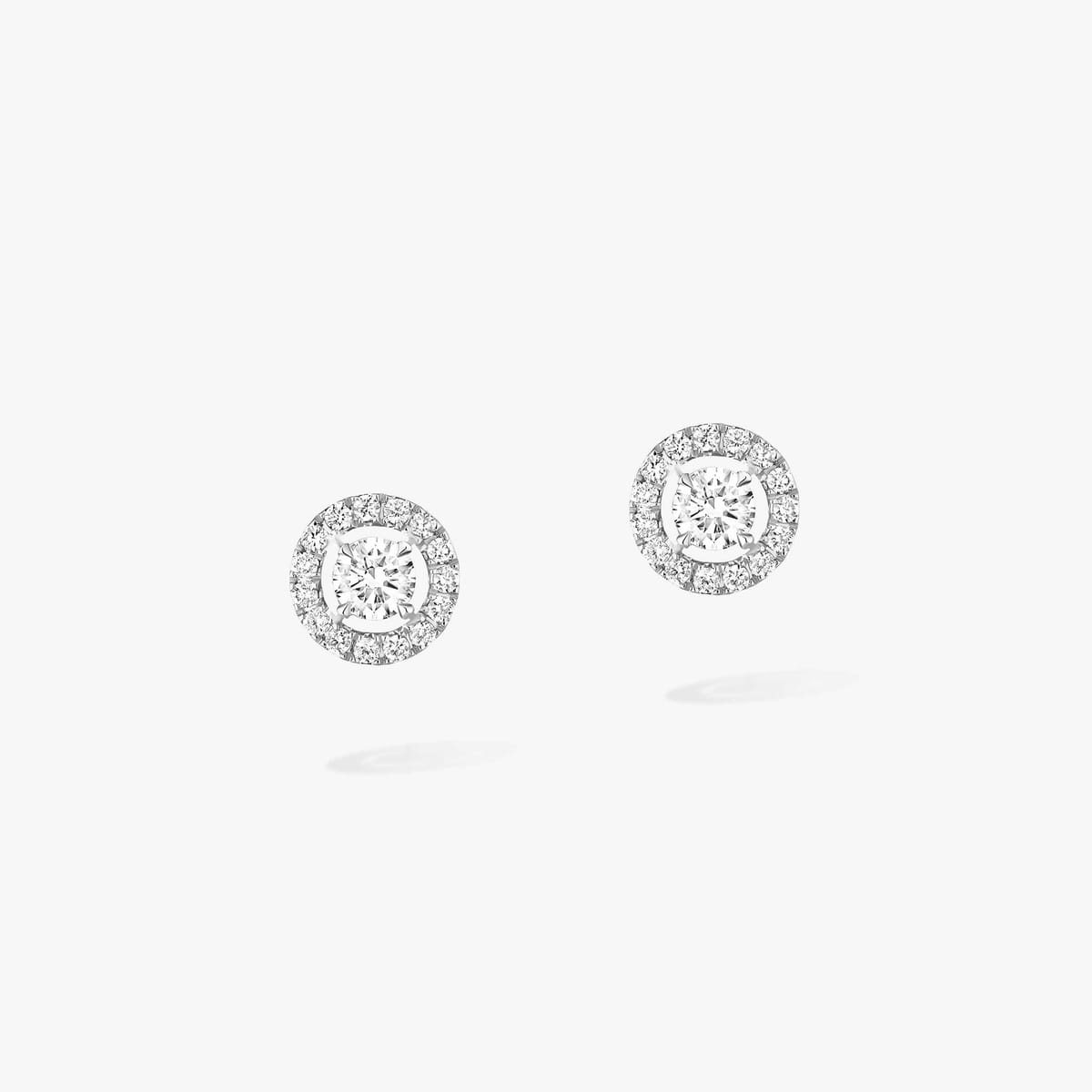 Boucles d'oreilles Femme Or Blanc Diamant Boucles d'oreilles Joy 0,10ct 06991-WG
