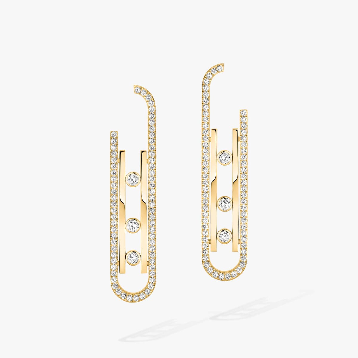 Boucles d'oreilles Femme Or Jaune Diamant Boucles d'oreilles Move 10th PM 10811-YG