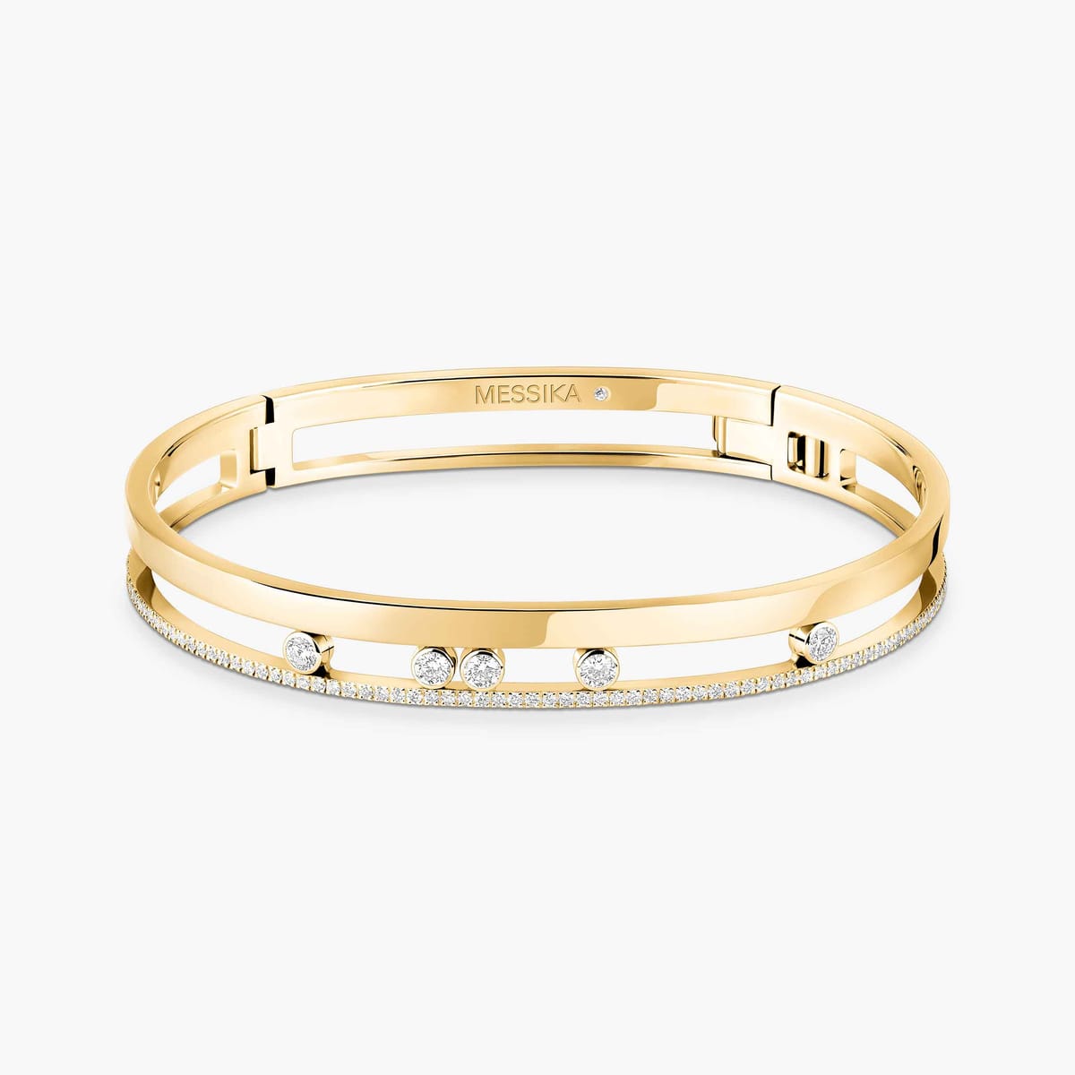 Bracelet Femme Or Jaune Diamant Bangle Move Romane 06514-YG
