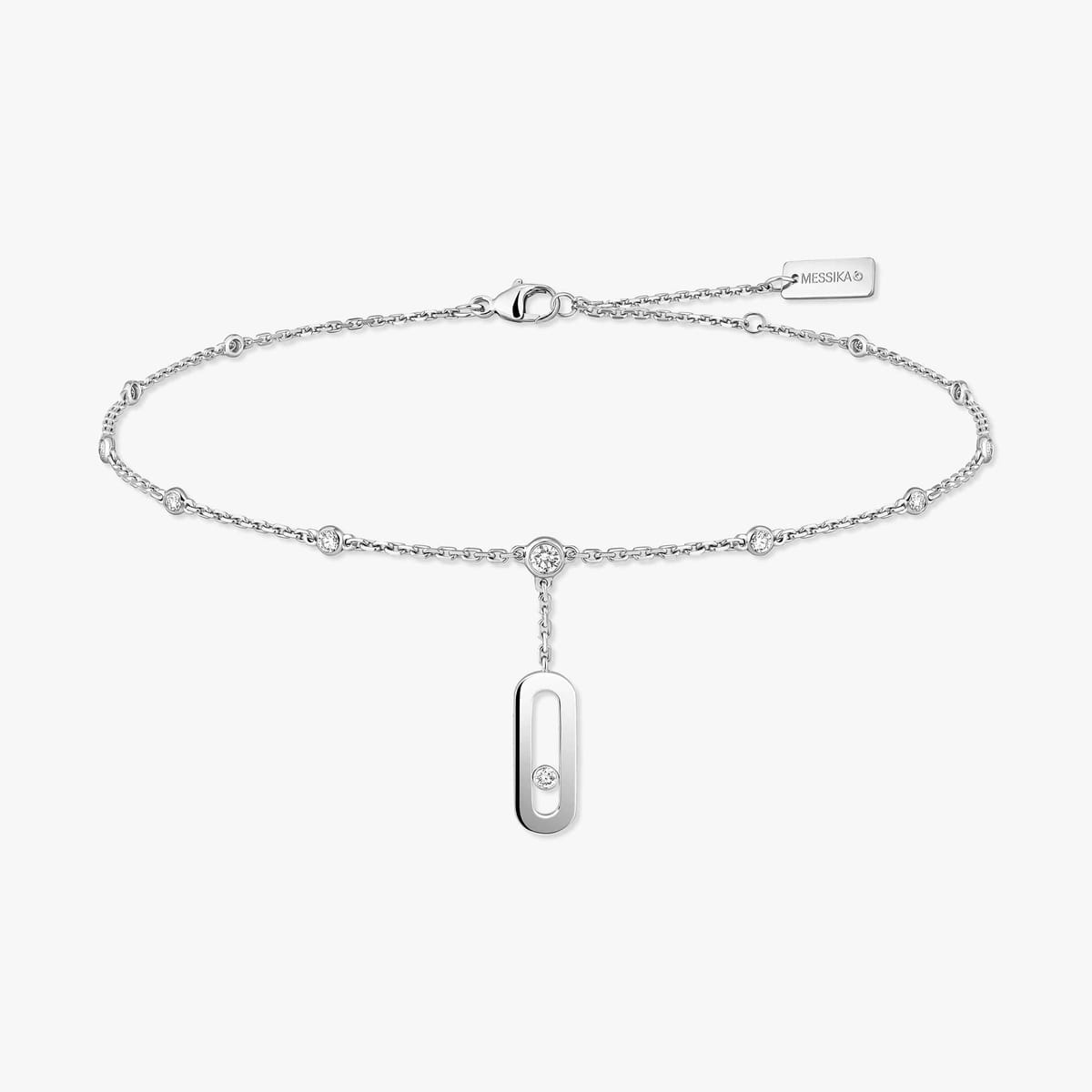 Bracelet For Her White Gold Diamond Bracelet de Cheville Move Uno 10100-WG