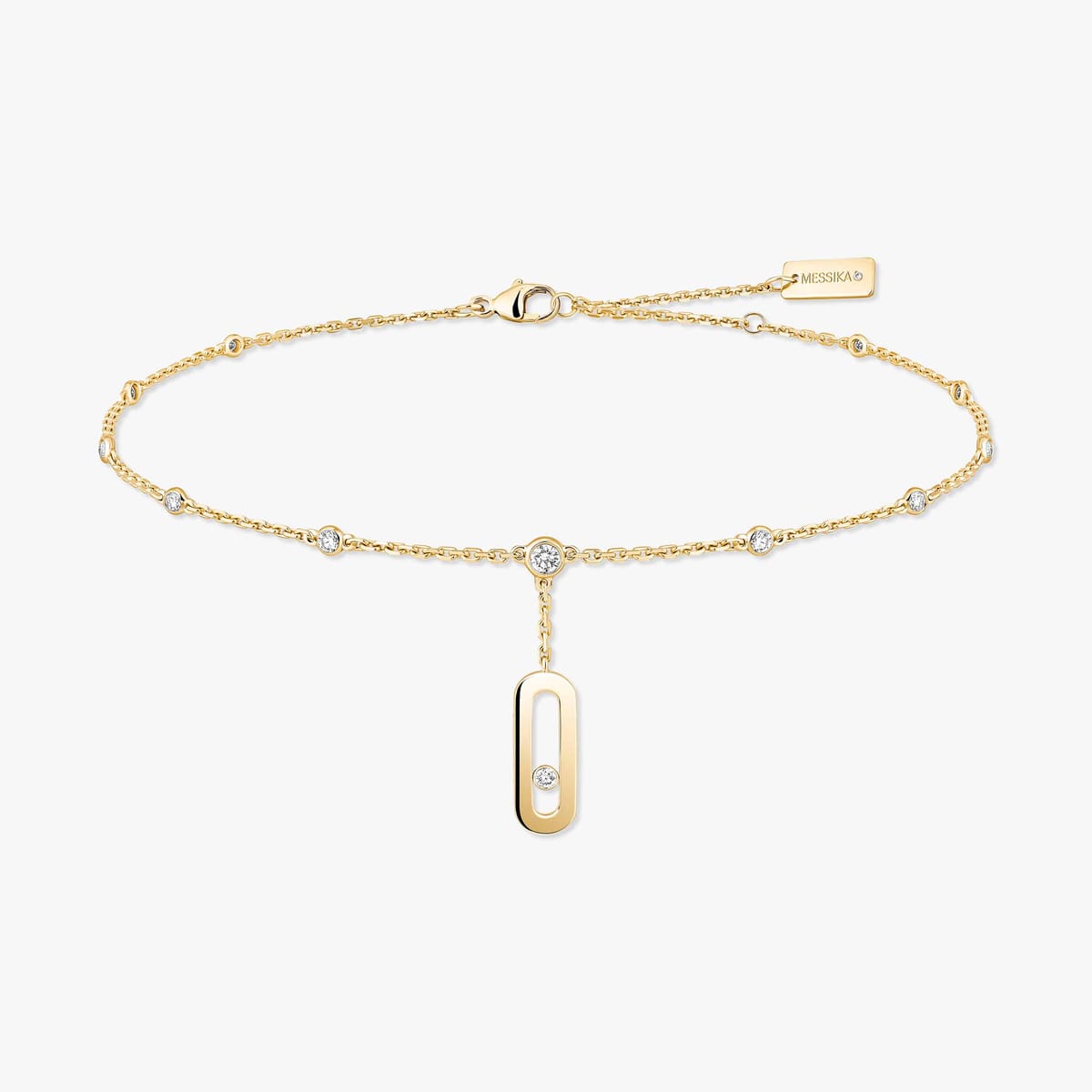 Bracelet Femme Or Jaune Diamant Bracelet de Cheville Move Uno 10100-YG