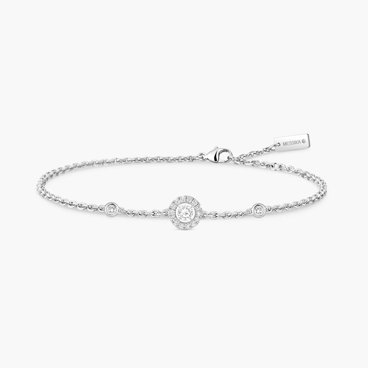 Bracelet Femme Or Blanc Diamant Bracelet Joy XS 05337-WG