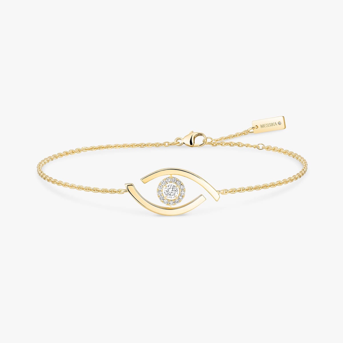 Bracelet Femme Or Jaune Diamant Lucky Eye 10034-YG