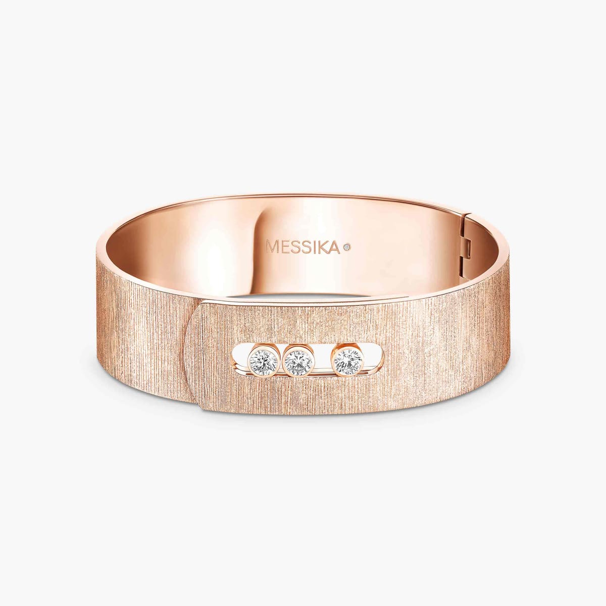Bracelet Femme Or Rose Diamant Move Noa Ciselé GM  14514-PG