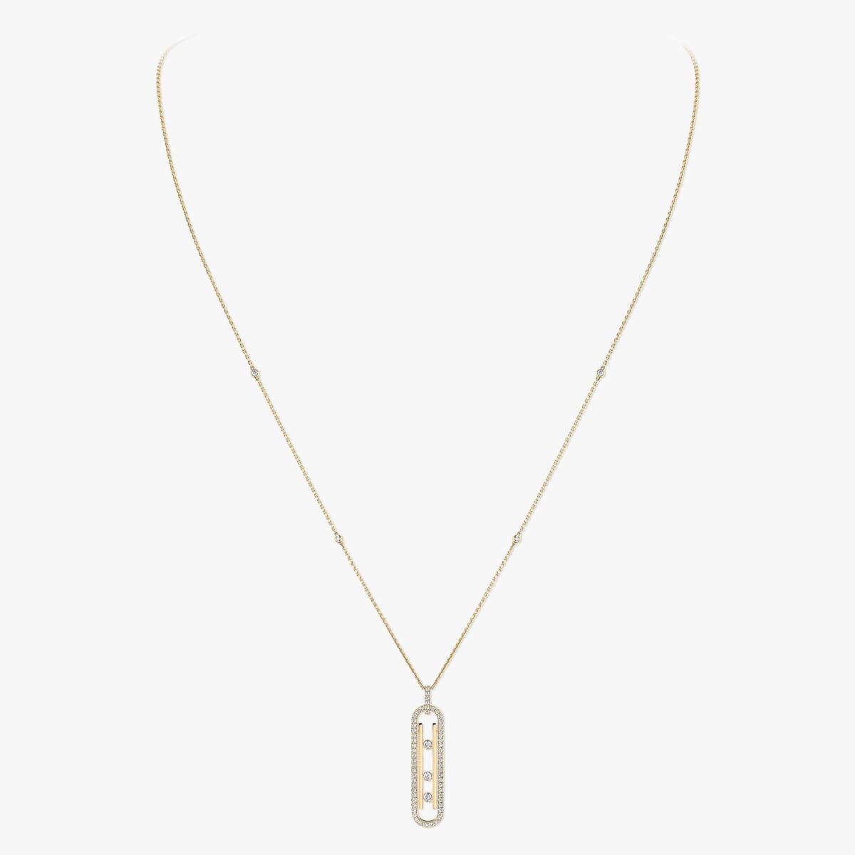Collier Femme Or Jaune Diamant Collier Move 10th PM 10032-YG