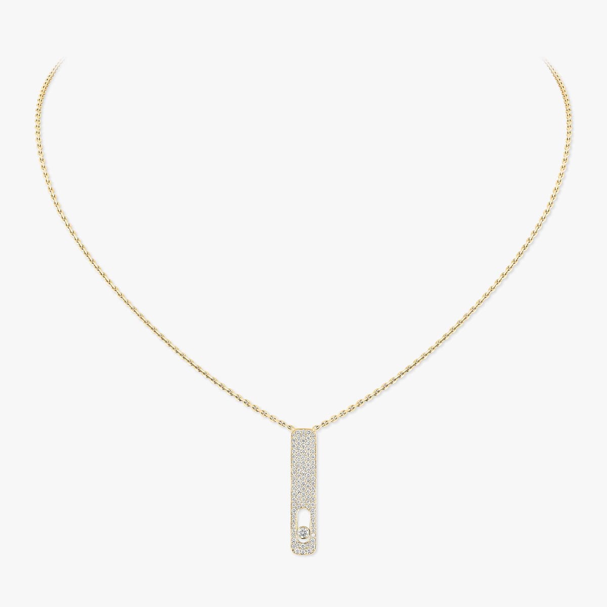 Necklace For Her Yellow Gold Diamond My First Diamond Pavé  07520-YG