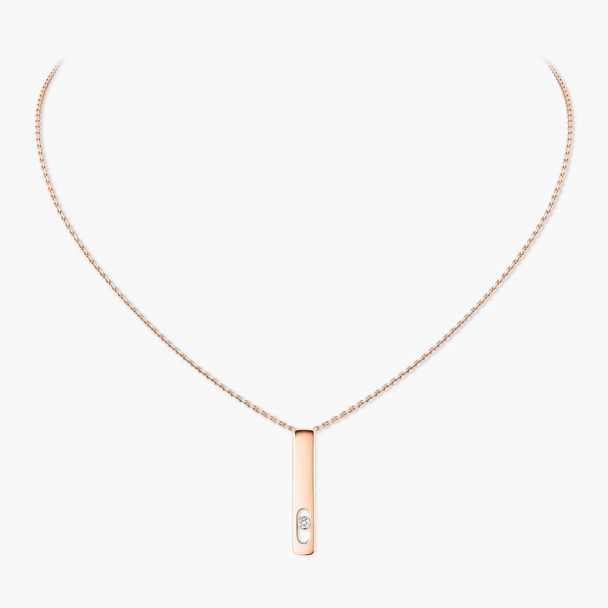 Collier Femme Or Rose Diamant My First Diamond  07498-PG