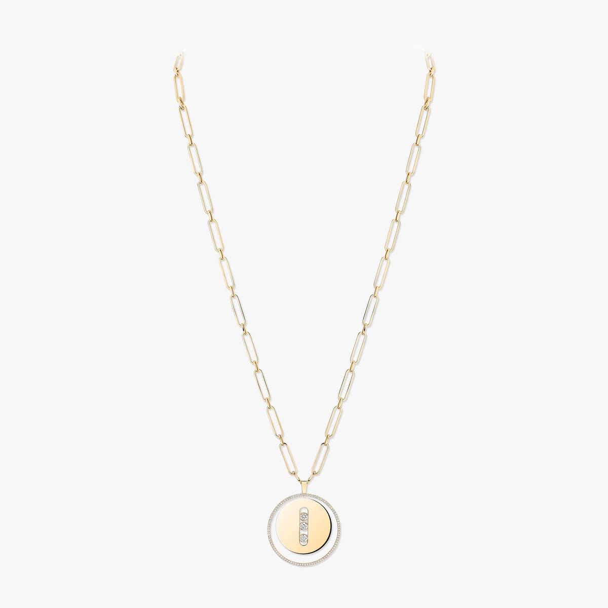 Collier Femme Or Jaune Diamant Sautoir Lucky Move GM 10126-YG