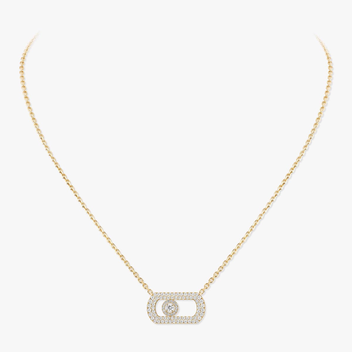 Collier Femme Or Jaune Diamant Collier pavé So Move 12945-YG