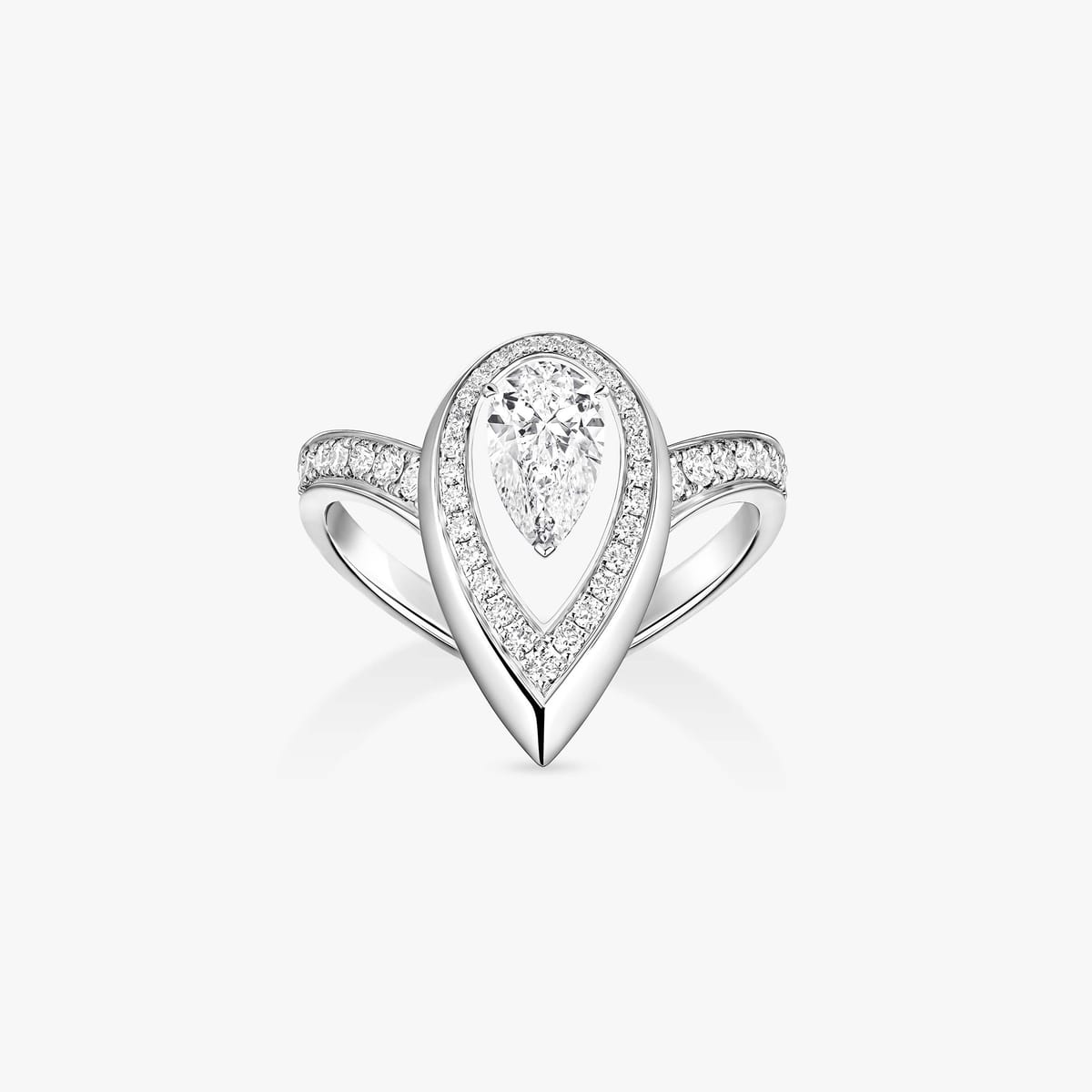 Bague Femme Or Blanc Diamant Bague Fiery 0,50ct 14115-WG