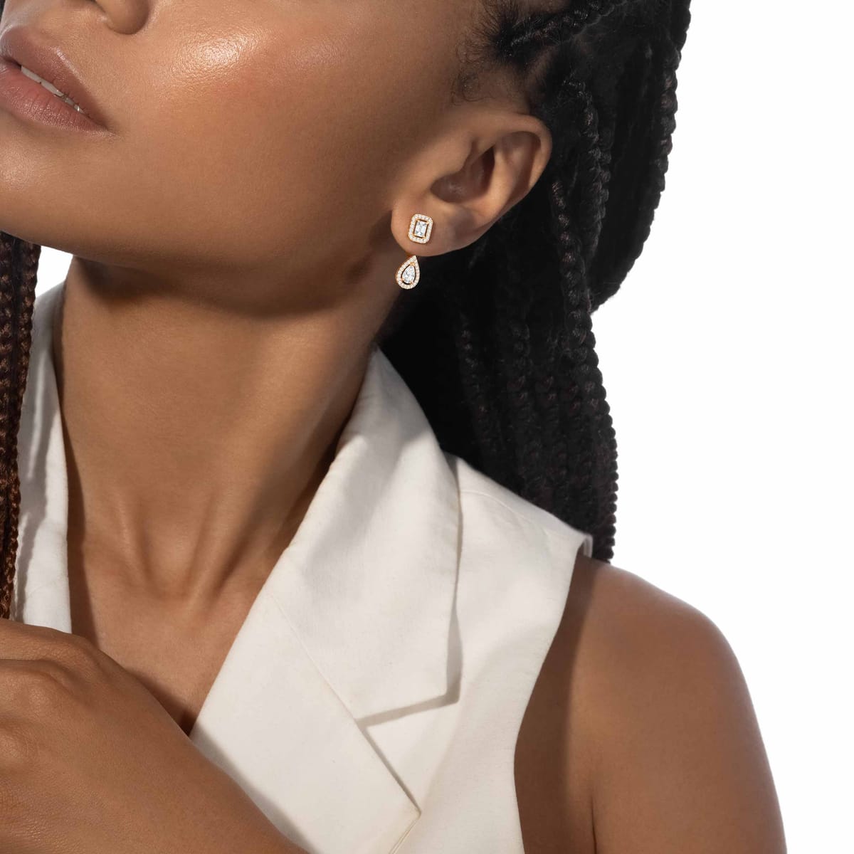 Earrings For Her Yellow Gold Diamond My Twin Toi & Moi 0,30ct x2 06505-YG