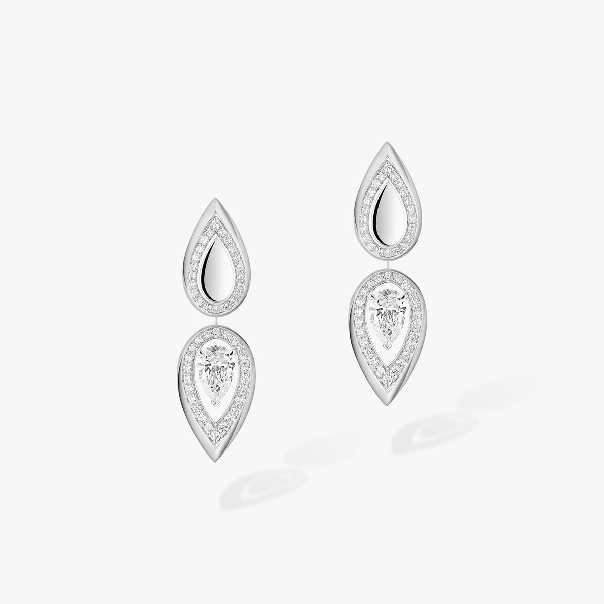 Earrings For Her White Gold Diamond Fiery 0,25ct 13173-WG