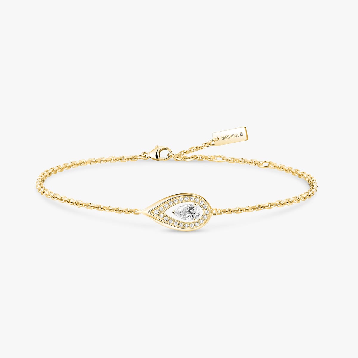 Bracelet For Her Yellow Gold Diamond Fiery 0,10ct 14238-YG