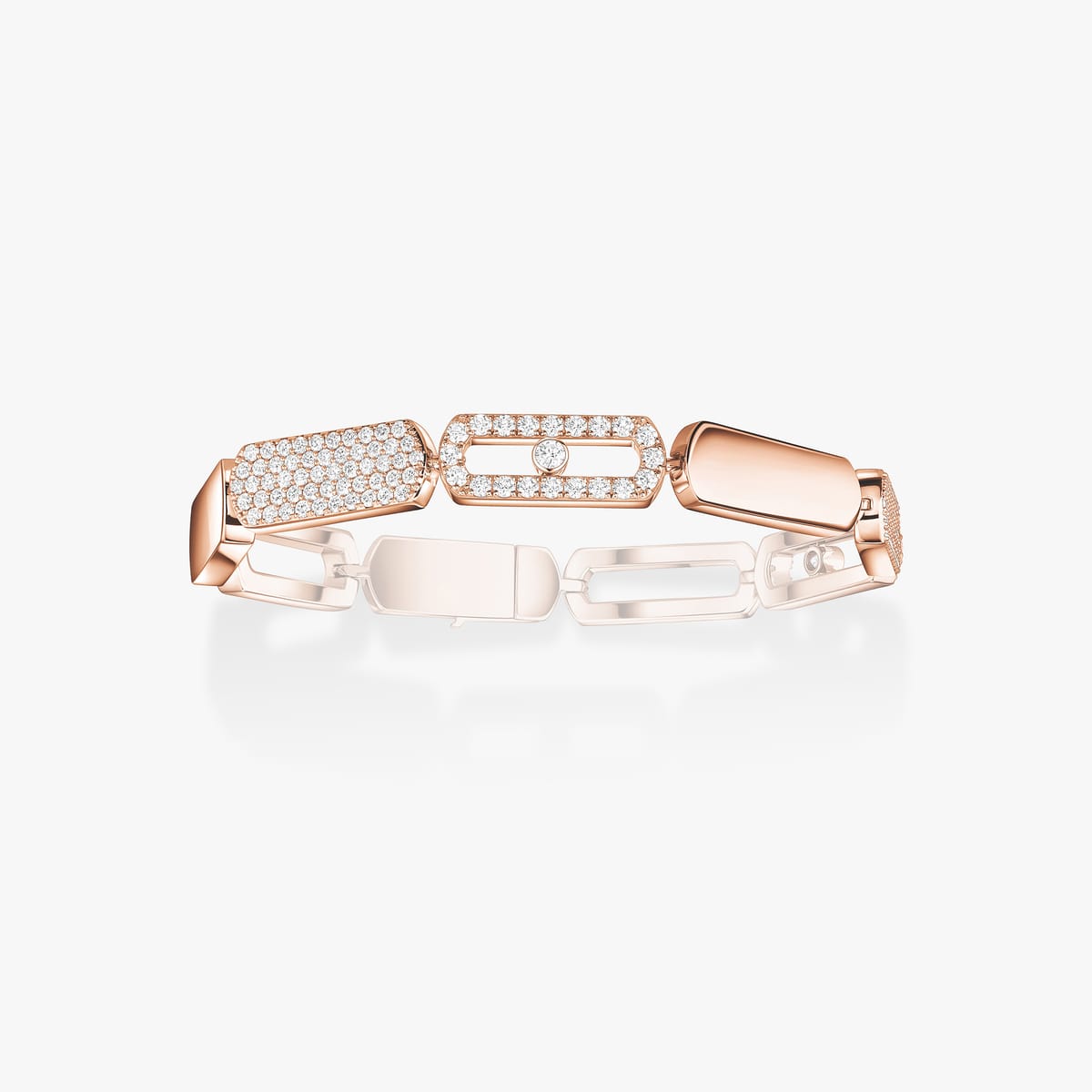 Bracelet For Her Pink Gold Diamond Imperial Move GM 13790-PG