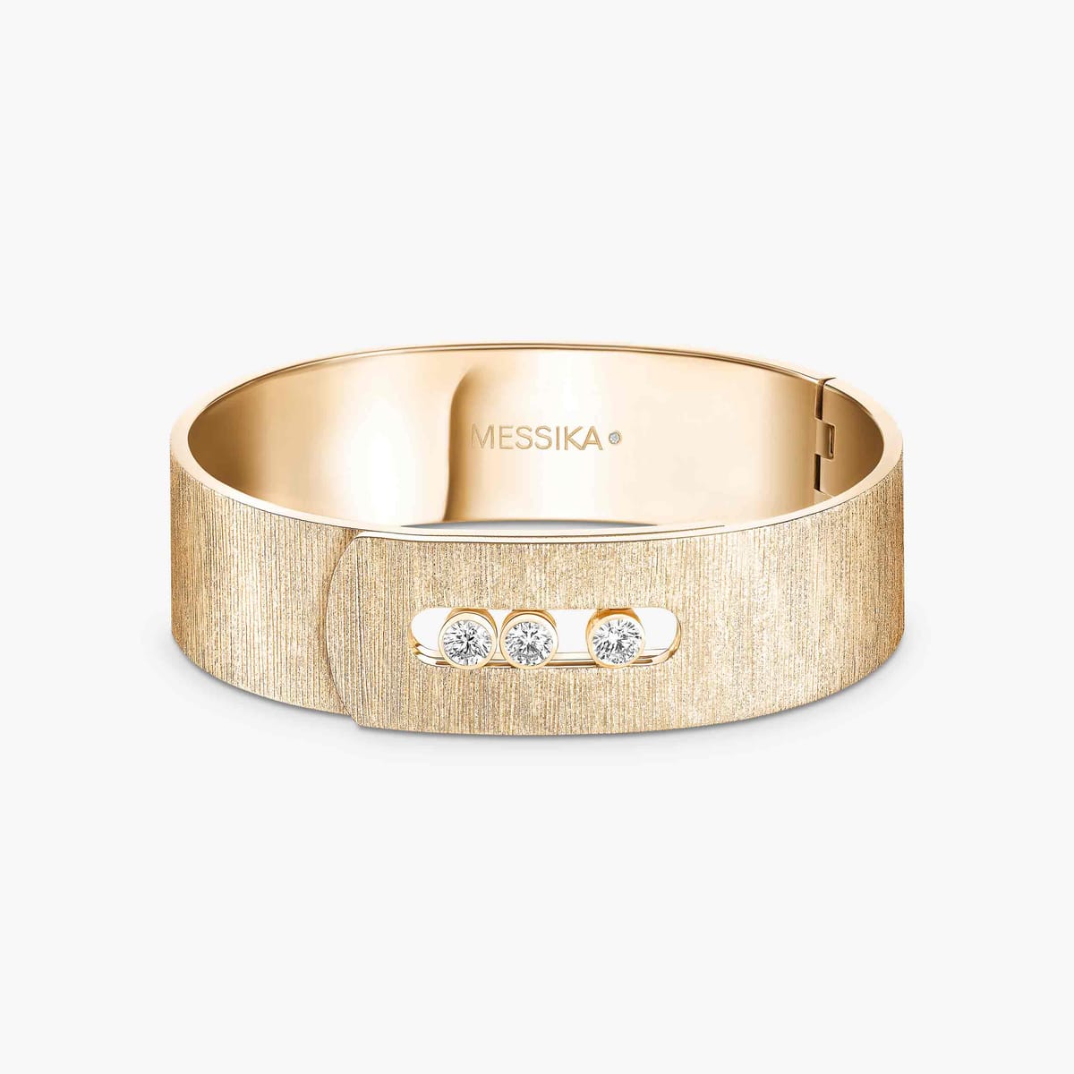 Bracelet Femme Or Jaune Diamant Move Noa Ciselé GM 14514-YG