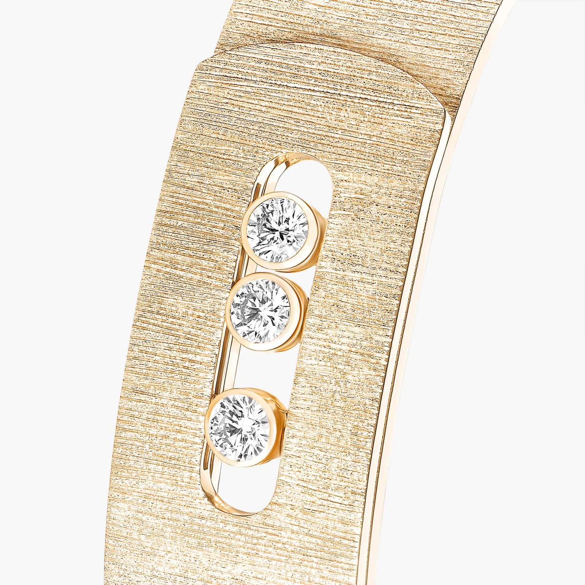 Bracelet Femme Or Jaune Diamant Move Noa Ciselé GM 14514-YG