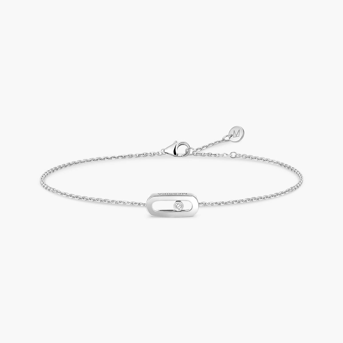 Bracelet Femme Or Blanc Diamant Bracelet Messika Care(s) 12074-WG
