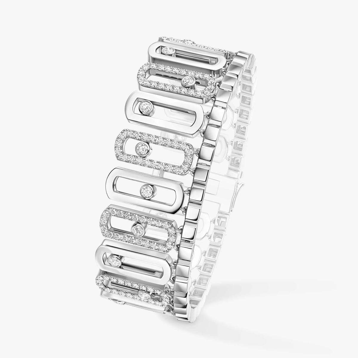 Bracelet Femme Or Blanc Diamant Move Iconica 12976-WG